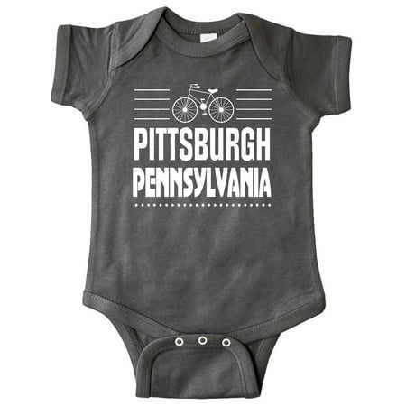 

Inktastic Pittsburgh Pennsylvania Biking Gift Baby Boy or Baby Girl Bodysuit