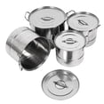 thumbnail image 2 of Juego de 4 Ollas de Acero Inoxidable Nikou Gran Capacidad con Tapa, 2 of 15