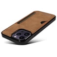 thumbnail image 3 of Case For Apple iPhone 14 Pro Max,Decase Ultra Slim Retro Style Minimalist PU Leather Phone Cover Durable Drop Protection Anti-Scratch Shockproof Case - brown, 3 of 6