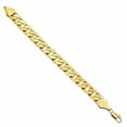 thumbnail image 3 of 11.5mm 14k Yellow Gold Plated Flat Curb Chain Bracelet, 7 inches, 3 of 7