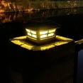 thumbnail image 5 of Solar Post Cap Lights Outdoor Post Solar Lights LED Bulb Fence Post Lights for Inch Wooden Posts Warm White, 5 of 5