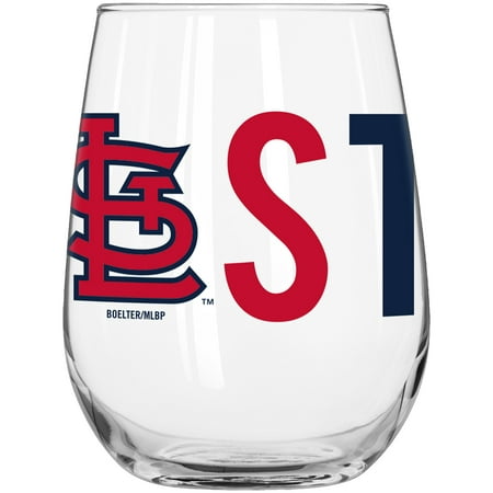St. Louis Cardinals 16oz. Overtime Curved Glass - No (Best Toasted Ravioli St Louis)