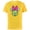 Yellow, variant on Disney Minnie Mouse Cute Winking Face Retro Pop Art - Short Sleeve Cotton T-Shirt for Adults - Customized-Black