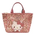 thumbnail image 5 of Mochila de un solo hombro con estampado de leopardo rosa de Hello Kitty de PU de Hello Kitty con forma de corazón para chica amorosa, de gran capacidad, 5 of 5
