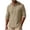#05 Khaki, variant on Men's Hooded Henley Pullover, Button Front Long Sleeve Hoodie, Vacation Solid Sweatshirt for Casual Vacation, Army Green XL