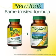 MegaFood Mens 40+ Advanced Multivitamin - Choline, Zinc Vitamin B, C & D3 - 60 Servings