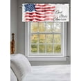 thumbnail image 3 of Independence Day Valances for Windows, Rod Pocket Kitchen Valance Curtains - Soft & Washable Small Window Treatment for Living Room,&nbsp;Bathroom, USA American Flag , 42x12 Inch, 1 Panel, 3 of 9