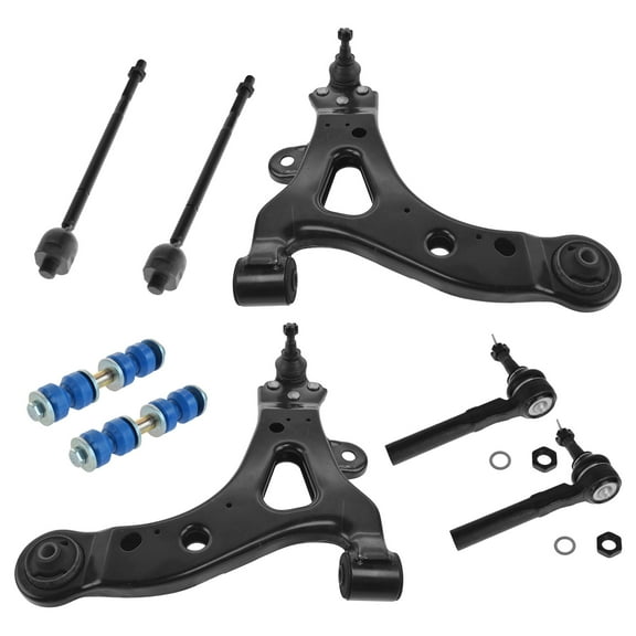 TRQ 8pc Kit Control Arm Ball Joint Tie Rod End Sway Bar Link LH RH for Buick SUV PSA59540