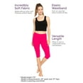 thumbnail image 4 of Stretch Is Comfort Women's Plus Oh So Soft Knee Length Leggings | Adult Xlarge-7x, 4 of 6