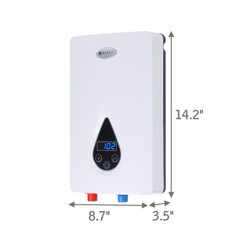 Marey ECO150 220 Volt Electrical Tankless Water Heater with SMART  Technology - Walmart.com