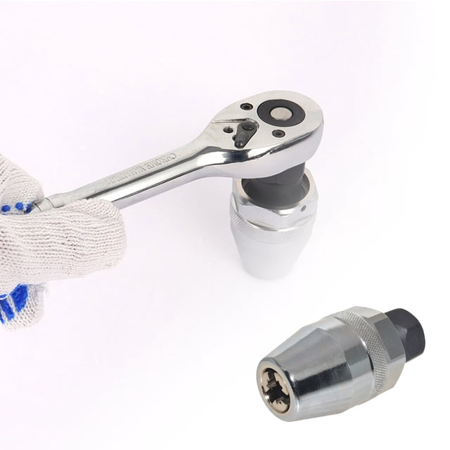 Screwdriver Heavy Duty Universal Spiral Flute Design 6-13mm Extractor Tool Stud Remover 3/8 Inch Drive for Corroded Stripped Threads Easy Removal