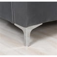 thumbnail image 5 of Pemberly Row 141" Curved Symmetry Modern Velvet Sectional Sofa in Gray, 5 of 7
