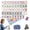 D Set, variant on 160-Piece American Mahjong Set, 4-Layer Acrylic Tiles Game Set with Carrying Bag, Dice & Mat for Game Night, Travel & Family Gatherings