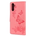 thumbnail image 4 of Dteck for Samsung Galaxy A13 5G Wallet Case (Not for 4G), PU Leather Embossed Butterfly Pattern Case Purse Kickstand Flip Cover Card Holders Hand Strap for Samsung Galaxy A13 5G, Pink, 4 of 4