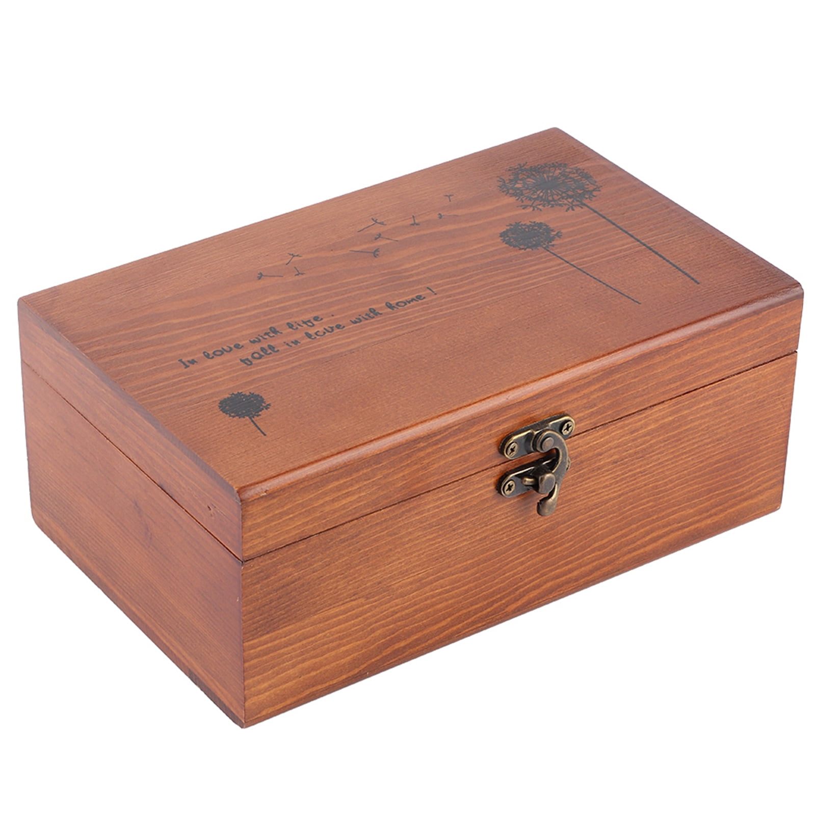 Household Thread Box, Portable Craft Sewing Organizer with Thread Tray, Vintage Wooden Storage Case,Needle Thread Storage Case Organizer DIY Sewing Tools[Sewing Kit Box]