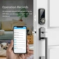 thumbnail image 7 of Electronic Deadbolt, SMONET Touchscreen Keypad Deadbolt, Door Locks with Keypad, Combination Door Lock, WiFi Door Lock Compatible with Alexa, Smart Locks for Home Office Hotel, 7 of 7
