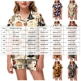 thumbnail image 3 of OJSFQUFP Girls Shorts Set Toddler Short Sleeve Print Shirts Tops Pants Outfits Button, 3 of 6
