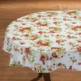 thumbnail image 2 of Country Rose Vinyl Table Cover, 54" x 72" Oval, 2 of 4