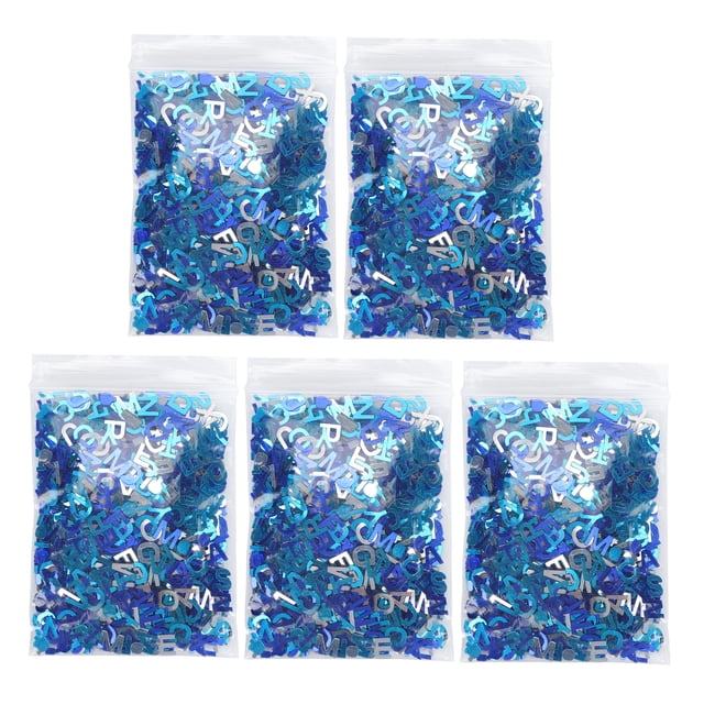 Retales de purpurina para fiesta, confeti azul de 8mm, decoración para fiesta de bautismo, confeti con purpurina, purpurina para boda, elaborado por expertos Jadeshay A