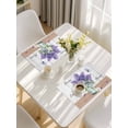 thumbnail image 5 of Purple Lavender Placemats Set of 6, Spring Floral Daisy Butterfly Leaves Gray Placemats for Dining Table, Place Mats for Kitchen Tabletop, Waterproof Wipeable Dining Table Mats Set, 5 of 9