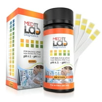 Med Lab Diagnostics pH Test Strips, 4.5-9.0, Urine/Saliva, 200 Count, Acidity/Alkalinity Testing