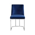 thumbnail image 4 of Meridian Furniture Heidi Navy Velvet Dining Chair (Set of 2), 4 of 5