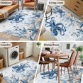 thumbnail image 6 of Ocean Octopus Washable Area Rugs 4'x6', Blue Yellow Sea Star Shell Coral Blue Low Pile Throw Living Room Rug Non-Slip Sturdy Edge Binding Carpet for Indoor Entryway Bedside Kitchen, 6 of 9