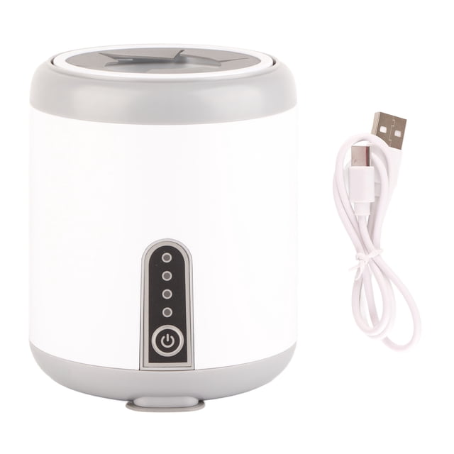 Agitador de biberones para bebés con carga USB, automático, inteligente, eléctrico, para viajes en casa, color blanco perla