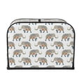 thumbnail image 2 of Gaeub Indian Elephant Print 4 Slice Toaster Cover,Bread Machine Cover,Dustproof Fingerprint Protectors and Greasy Protection Anti-sputtering, 2 of 7