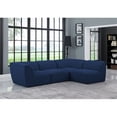 thumbnail image 5 of Meridian Furniture Miramar Navy Durable Linen Textured Modular Sectional, 5 of 17