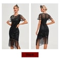 thumbnail image 4 of 1920s Vintage Dress Summer Fringe Beaded Great Gatsby Flapper Evening Dress Party Cocktail Prom, 4 of 8