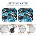 thumbnail image 6 of Xecao Football Time for Foldable Car Sun Shades (2-Pack) offer sun protection with an easy-fold design for convenient windshield shading., 6 of 7