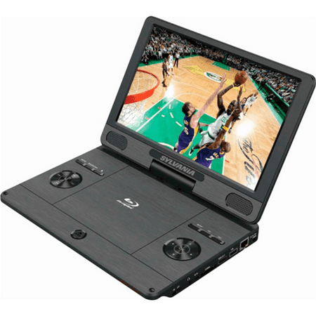 Cd Sd Usb Player Sylvania 11.4-Inch 720p Portable Blu-Ray, DVD, CD, USB, SD Multi Media Player Certified Refurbished ()