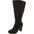 thumbnail image 1 of Style & Co. Womens Addyy Microsuede Knee-High Boots Brown 12 Wide (C,D,W), 1 of 3
