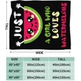 thumbnail image 3 of Watermelon Blanket for Girls Women Just A Girl Who Loves Watermelon Throw Blanket Lightweight Fuzzy Cozy Plush Flannel Fleece Blankets for Bed Decor 60"x80", 3 of 6