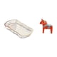 thumbnail image 5 of Bandeja de almacenamiento,Bandeja rectangular para servir,bandeja para postres y frutas de cocina,Figura de escritorio,Estatua tradicional sueca del caballo de Dala,Figura creativa del caballo, 5 of 8