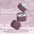 thumbnail image 2 of Comvin for AirPods Pro 2 Case, Flower Engraved Silicone Protective Case for Apple AirPod Pro 2nd/1st Generation Case with Keychain for Women Men, SmokyViolet, 2 of 6