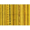 thumbnail image 1 of Ahgly Company Machine Washable Indoor Rectangle Abstract Yellow Modern Area Rugs, 5' x 7', 1 of 4