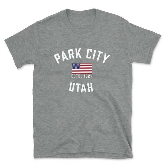 Park City Utah Patriot Men's Cotton T-Shirt
