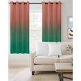 thumbnail image 2 of Red Green Ombre Blackout Curtains, Light Blocking Print Window Curtains, Modern Art Gradient Orange Thermal Insulated Window Drapes for Living Room Kitchen Cafe 2 Panels, 55"W x 39"L, 2 of 9