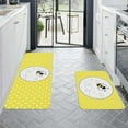thumbnail image 2 of Summer Kitchen Mats Set of 2, Bee Day Sunflower Kitchen Rugs Mats with Bee Gnomes Sunflowers Washable Non Slip Kitchen Laundry Floor Mats for Home Decorations (Set N), 2 of 6