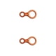 thumbnail image 2 of Greeniant Equipo de escalada Descensor Accesorio de seguridad Accesorios descendentes Profesional Simple Equipo de escalada en roca en forma de 8 Naranja 2piezas, 2 of 6