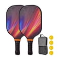 thumbnail image 3 of Pickleball Paddles Pickleball Racquets Includes 2 Rackets 4 Pickleballs Comfort Grip Professional Pickle Ball Racket for Kids Style M, 3 of 8