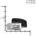 thumbnail image 2 of JewelersClub 0.925 Sterling Silver 1.00 Carat Black and White diamond Ring for Women | Diamonds for Everyday Womens Wear, 2 of 3