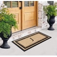 thumbnail image 5 of A1HC Natural Coir & Rubber 24"x48" Monogrammed Plain Border Door Mat, Heavy-Duty, Low-Profile, Anti-Shed, Easy to Clean, Outdoor, 5 of 6
