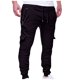 thumbnail image 1 of Pantalones largos para hombre con cordón, cintura elástica, múltiples bolsillos, pantalones casuales para hombre, 1 of 5