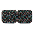 thumbnail image 3 of Uemuo Multicolored Butterflies Printed 2 PCS Car Windshield Sun Shade, Auto Sun Heat and UV Rays Blocker, Foldable Automotive Front Window Sunshade Protector, 3 of 7