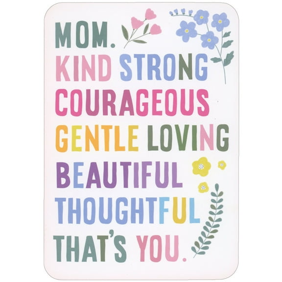 RSVP Mom: Kind, Strong, Courageous, Gentle, Loving Mother's Day Card from Daughter