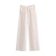 thumbnail image 3 of Pantalones de Mujer Traje Casual Denim Color Sólido Bolsillo Trabajo Pantalones de Cintura Portátiles Pantalones Casuales de Mujeres, 3 of 5