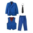 thumbnail image 4 of Boys' Suits Slim Fit 4 Pieces, Boys Formal Suit Set,Adjustable Waist, 4 of 5